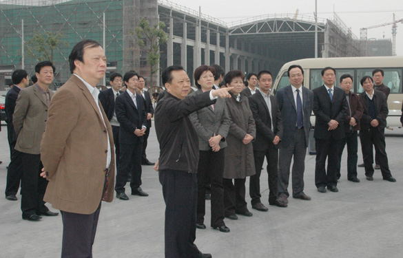 常州市市长王伟成一行来hjc黄金城集团督查特种及超高压电缆项目建设情况