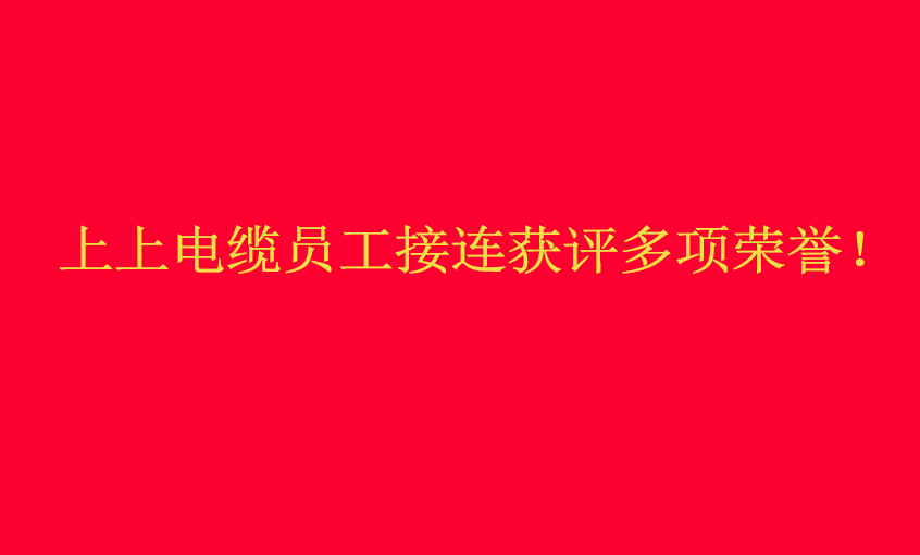 hjc黄金城电缆员工接连获评多项荣誉